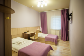 Отель Vega Архангельск Номер стандарт с 2 односпальными кроватями (3 этаж)-14